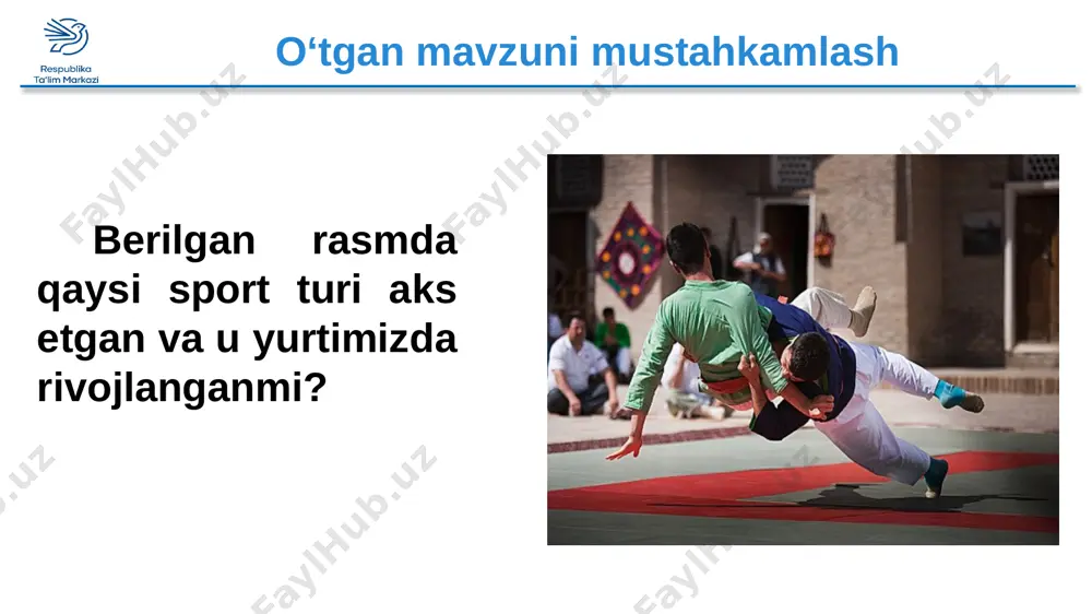 nima uchun sport bilan shug‘ullanishi kerak? siz yolg‘iz qolganingizda nimalar haqida o‘ylaysiz? lug‘at bilan ishlash 20 sohil konchi da’vat qora gavhar oq zar dangasalik bereg shaxter priziv ugol xlopok len uyga vazifa maqsud shayxzodaning she’ridan keltirilgan parchani yod oling. ko‘makchilarni qo‘llagan holda “stadionda” mavzusida matn yozing. e’tiboringiz uchun rahmat image11.png image12.png image13.png image14.jpeg image15.png image16.jpeg image17.png image18.jpeg image19.png image20.png image21.png image22.png image23.png image24.png image25.png image26.png image27.png image28.png image29.png image30.jpg image31.png image32.png image33.png image34.png image35.png image36.png