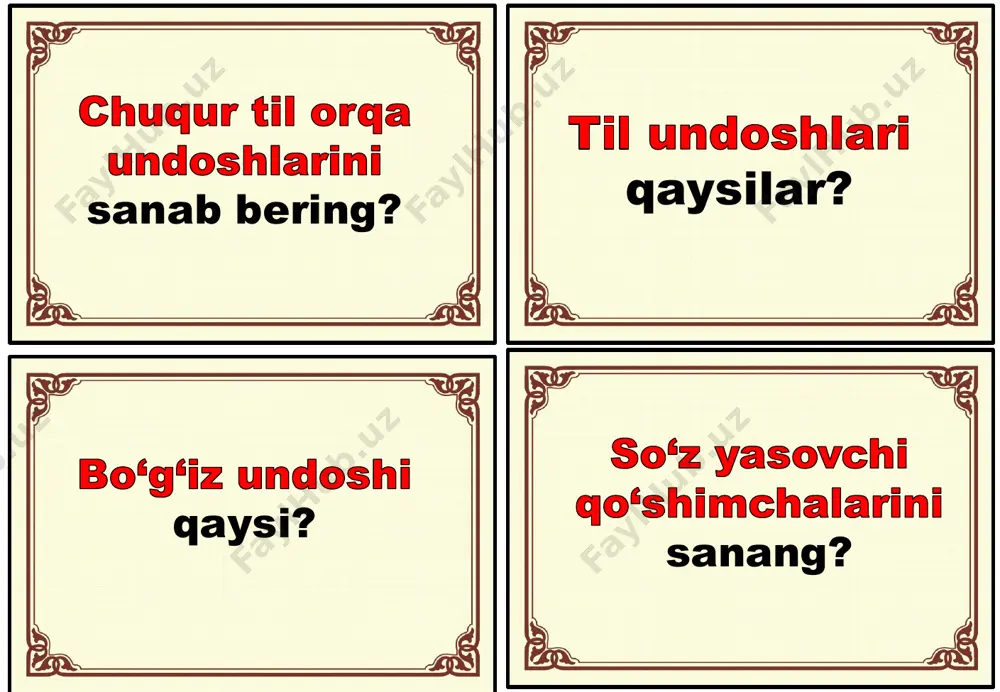 7-sinf ona tili 1-qism tarqatmalari - Page 3