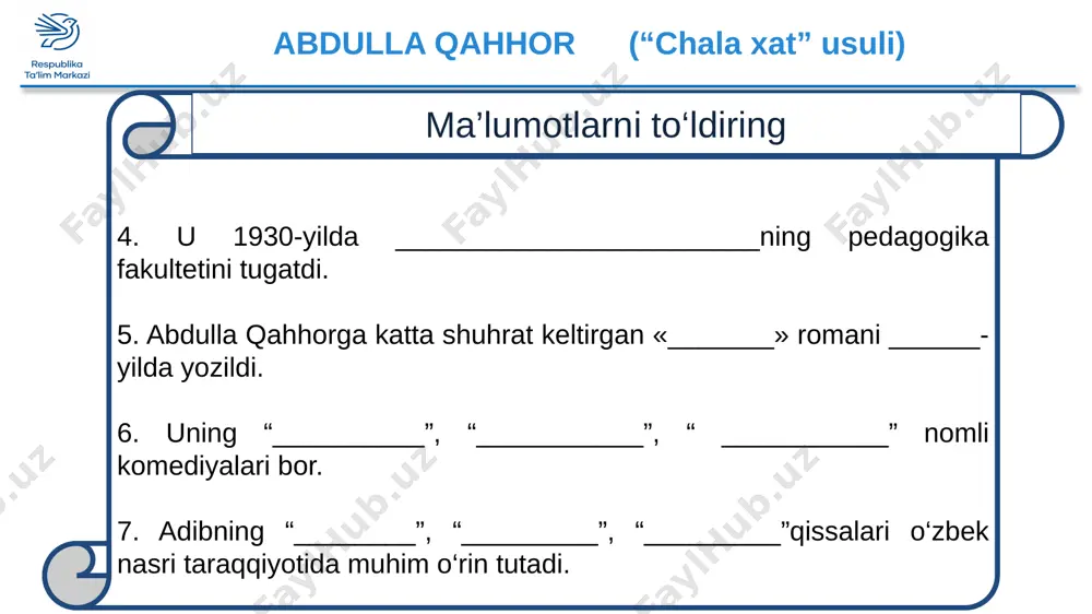 lanmasin! qobil bobo va amin o‘rtasidagi ushbu suhbat asosida o‘sha davr amaldorlariga tavsif berishga harakat qiling. 5-topshiriq 1. cholning ellikboshiga pul berganligi sababini tushuntiring. u so‘ramagandi-ku? o‘z hayotingizda shunga o‘xshagan voqeani eshitganmisiz? __________________________________________________________________________________________________________________________________________________________________________ 2. hikoyadagi asosiy qahramonning qobil bobo deb atalishiga e’tibor qildingizmi? bu nomda biror yashirin ma’no bormi? ___________________________________________________________________________________________________________________________________________________________________________ 6-topshiriq hikoya matniga tayanib ellikboshi va aminning tasvirini yozing. ______________________________________________________________________________________________________________________________________________________________________________________________________ ______________________________________________________________________________________________________________________________________________________________________________________________________ ellikboshi amin 7-topshiriq 1. hikoya nima uchun “o‘g‘ri” deb nomlangan? sarlavhadagi o‘g‘ri kim yoki kimlar?_____________________________________________________ ____________________________________________________________________________________________________________________________________________________________________________________________________________________________________________________________________________________________________ 2. nima uchun yozuvchi «otning o‘limi – itning bayrami» maqolini epigraf qilib olgan deb o‘ylaysiz? _______________________________________________________ _________________________________________________________________________ _________________________________________________________________________ 8-topshiriq 1. hikoyadagi voqealar
