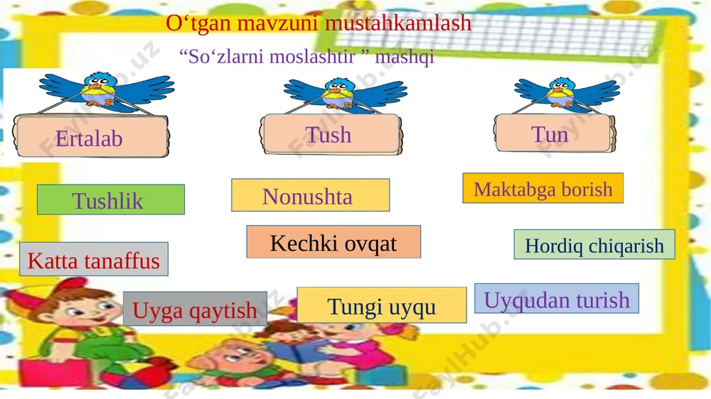 1-sinf ona tili va o'qish savodxonligi tug' .kun - Page 3