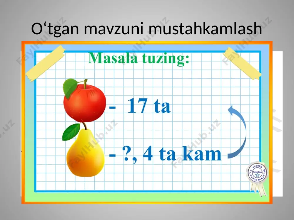 1-sinf matematika sonlarni o'nlikdan o'tib ayirish - Page 3
