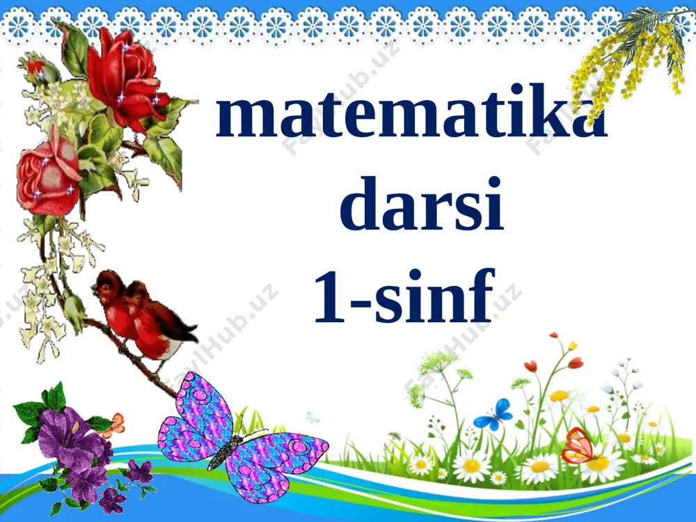 i yanada burchakni aniqroq chizadigan asbob-transportir,graduslarga bo`lingan chizg`ich, bunda 90° - to`gri burchak 0°dan 90°gacha – o`tkir burchak 90° katta - o`tmas burchak 2. masala tuzing va uni yeching: bor edi – ? ta qo‘shildi – 4 ta 10 ta ? dam olish daqiqasi: harakatli o’yin 3. 1) to‘g‘ri burchakdan kichik bo‘lgan bur chaklar ning tartib raqamini yozing; 2) to‘g‘ri burchakdan katta bo‘lgan bur chaklar ning tartib raqamini yozing davlat madhiyasi serquyosh, hur o’lkam, elga baxt najot, sen o’zing do’stlarga yo’ldosh, mehribon. yashnagay to abad ilmu, fan ijod, shuhrating porlasin toki bor jahon. naqarot oltin bu vodiylar jon o’zbekiston, ajdodlar mardona ruhi senga yor. ulug’ xalq qudrati jo’sh urgan zamon, olamni mahliyo aylagan diyor. bag’ri keng o’zbekning o’chmas iymoni, erkin, yosh avlodlar senga zo’r qanot. istiqlol mash’ali, tinchlik posboni, haqsevar, ona yurt, mangu bo’l obod. naqarot oltin bu vodiylar jon o’zbekiston, ajdodlar mardona ruhi senga yor. ulug’ xalq qudrati jo’sh …