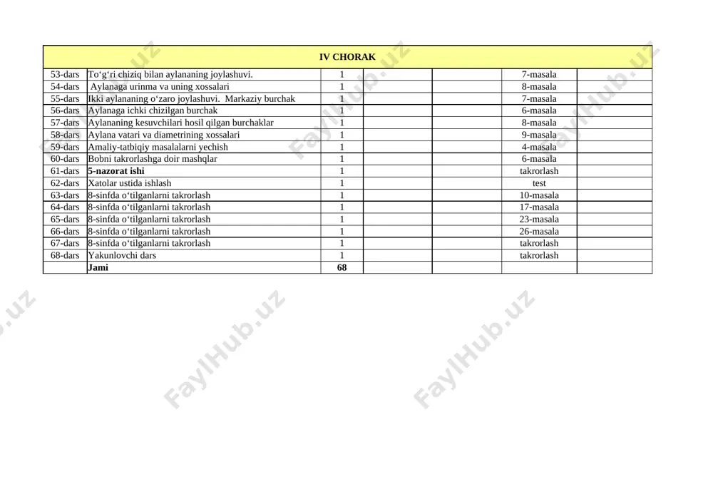 2023-2024. 8-sinf geometriya. ish_reja - Page 3