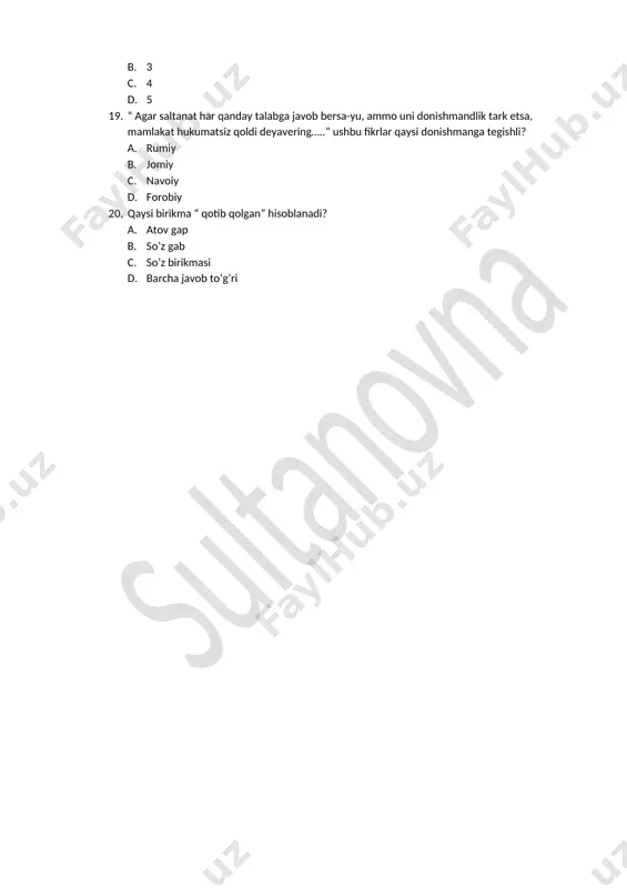 8- sinf ona tili test 4- chorak yangi kumush - Page 3