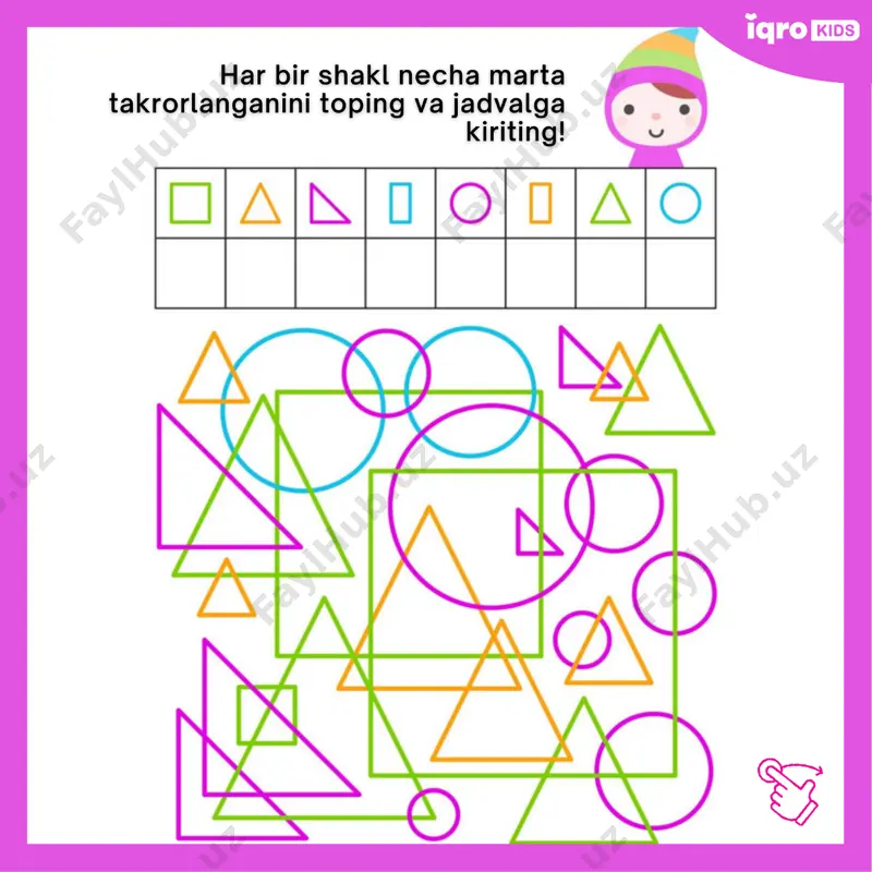 shakllarni sana kitobi - iqrokids - Page 3