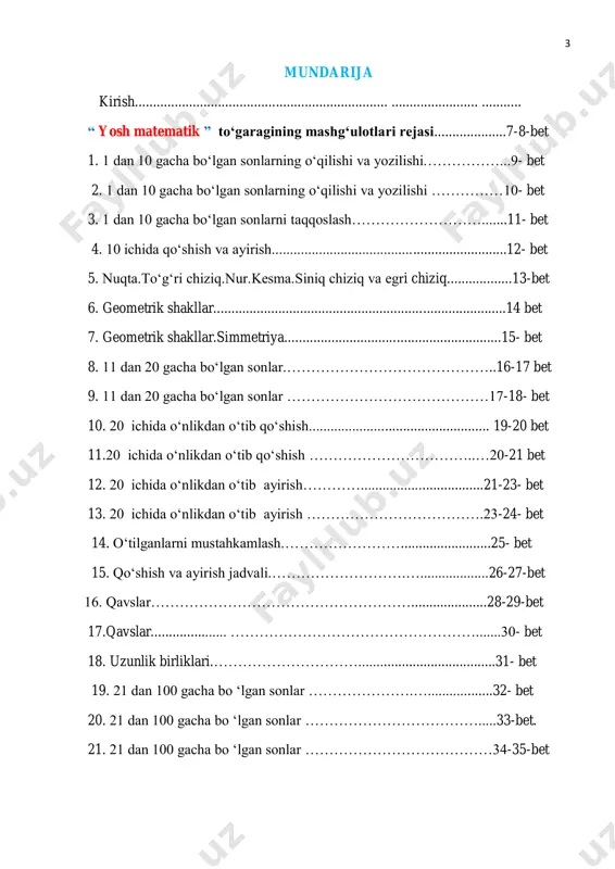 antirish va rivojlantirish hozirgi kunda dolzarb ahamiyat kasb etadi. bunda o„quvchilarning matn, tasvir, raqam ko„rinishidagi o„quv materiallarini tahlil qilish, qayta ishlash, imitatsiyalarini yaratish, interpretatsiya qilaolish asosida o„quv topshiriqlari bilan ishlash ko„nikmalarini shakllantirishning pedagogik imkoniyatlarini o„rganish zarur. matematika fanini o„qitishning didaktik imkoniyatlarini o„quvchilarni algoritmik axborot almashinish faoliyatiga bosqichma-bosqich yo„naltirish asosida oshirish o„quvchilarning ta‟lim jarayonidagi faolligini ta‟minlaydi. shuning uchun matematika fanidan “ yosh matematik ” to„garak mashg„ulot daftarini tuzishda mana shunday bir qancha muhim jihatlar inobatga olindi. xususan, boshlang„ich sinf o„quvchilari hayotiy faoliyatlari davomida o„quv materiallarining ahamiyatini anglab yetishlari uchun o„quv materialini tanlash yoki tayyorlashda hayotiyligi va ko„rgazmaliligiga ahamiyat berildi. o„quv materiali qanchalik ahamiyatli bo„lmasin, boshlang„ich sinf o„quvchilarining diqqati barqaror emasligi tufayli ularning qiziqishni inobatga olgan holda “ yosh matematik ” to„garak mashg„ulot daftarida turli xil o „yinlar foydalanilgan. shuningdek, boshlang„ich sinf o„quvchilarining xotirasi ko„proq tasvirli materiallarni eslab qolish xususiyatiga ega bo„lib, o„quv materiallarining tasviriy ifodalanganligi muhim. boshlang„ich sinf o„quvchilarining idroki amaliy …
