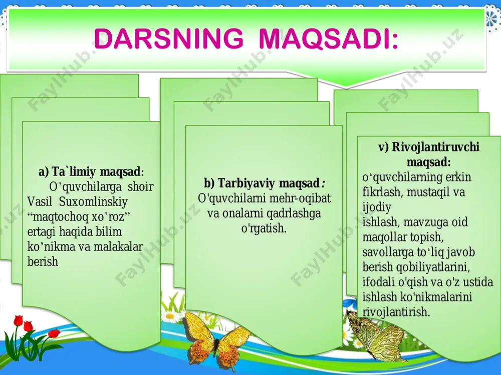 1-sinf_o'qish_4_chorak_maqtonchoq xo'roz - Page 3