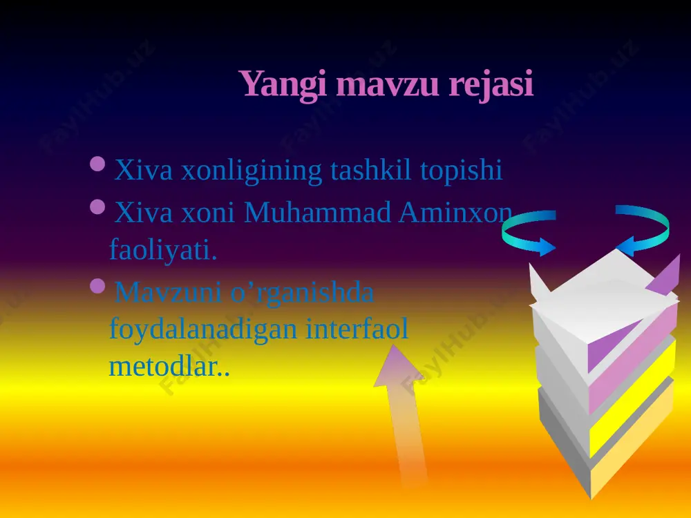 keskinlashtirib yubordi. mavzu yuzasidan adabiyotlar “abdullanoma”(tanish buxoriy); "tarix-i muqimxoniy" (muhammad yusuf munshiy); “bahr ul-asror” (mahmud ibn vali); “ubaydullanoma” (amin buxoriy); “shajarayi tarokima”(abulg’ozi bahodirxon) darslikdagi mavzuni o‘qib, berilgan savollarga javob yozish. mavzu yuzasidan qo‘shimcha ma’lumot to‘plash. audio1.wav image3.png image4.png audio2.wav image5.gif image6.png image7.jpeg image8.jpeg image9.jpeg image10.png image11.png image12.png image13.png image14.png image15.png image16.png image17.png image18.png image19.png image20.png image21.png image22.png image23.png image24.png image25.png image26.png image27.png image28.png image29.png image30.gif image31.png image32.png
