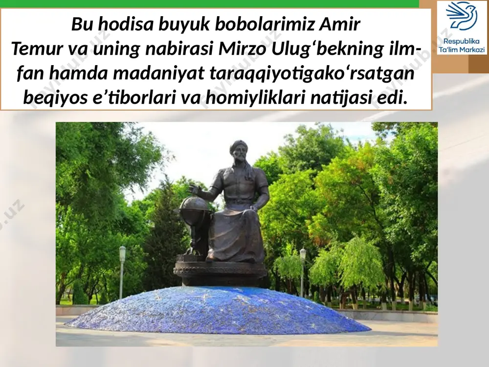 ulug'bek va uning akademiyasi..5- sinf.. - Page 3