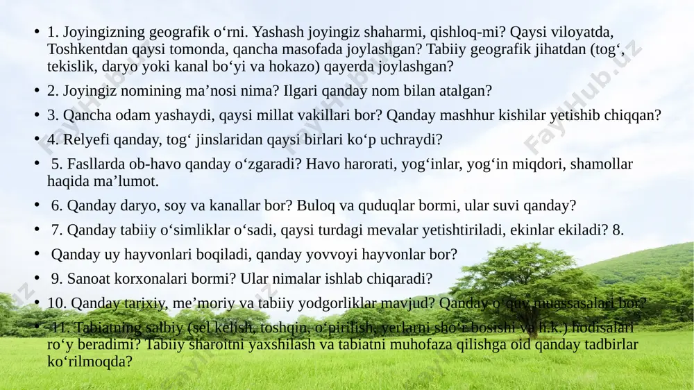 o'zimiz yashaydigan joy. nazorat ishi. - Page 3