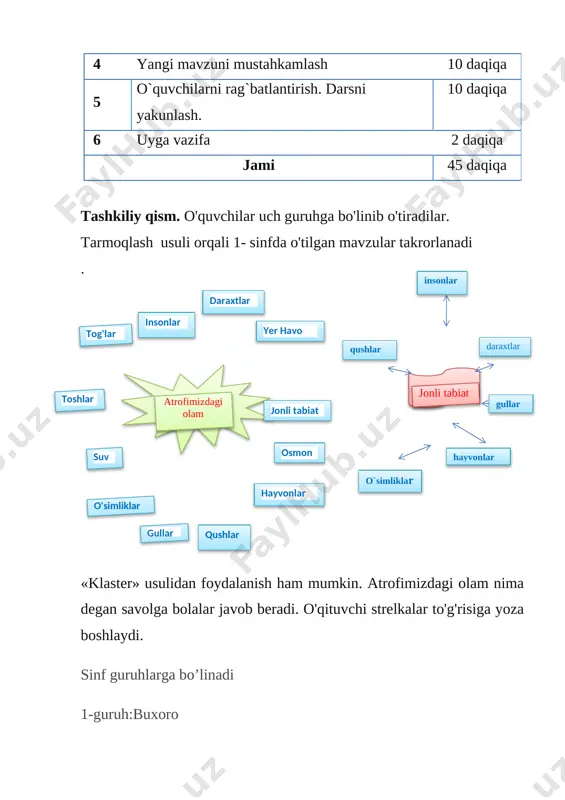 1 sinf tabiiytirik organizmlar 1-chorak - Page 3