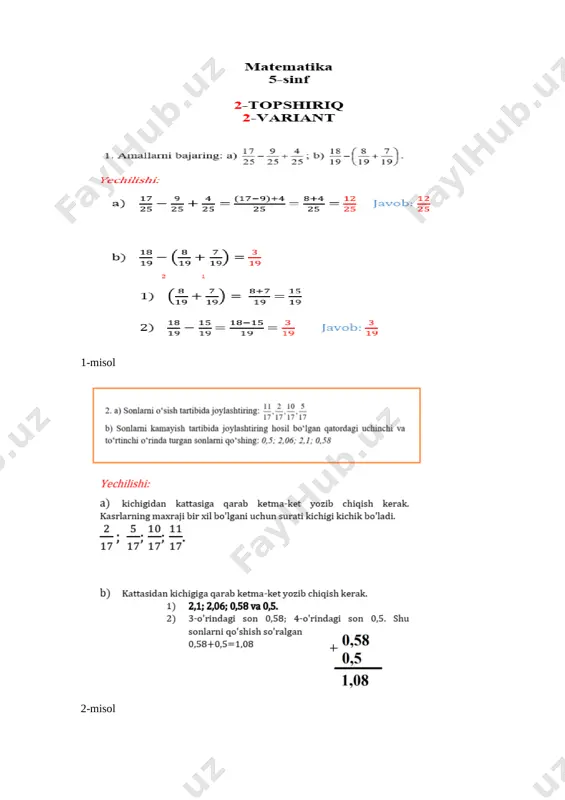 5 sinf imtihon javoblari - Page 3