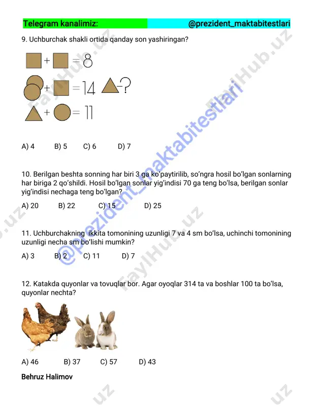 4 – repititsion test (@prezident_maktabitestlari) - Page 3