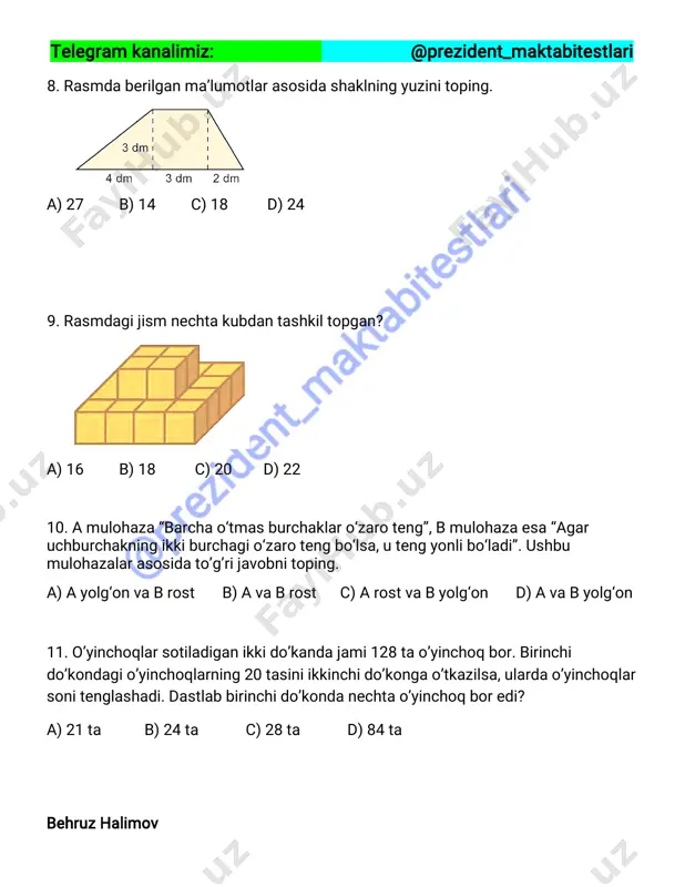 3 – repititsion test (@prezident_maktabitestlari) - Page 3