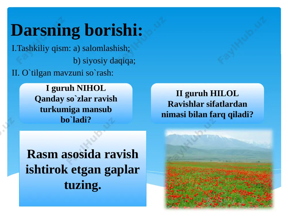 6-sinf.ravishlarning yasalishi. tub va yasama ravishlar - Page 3