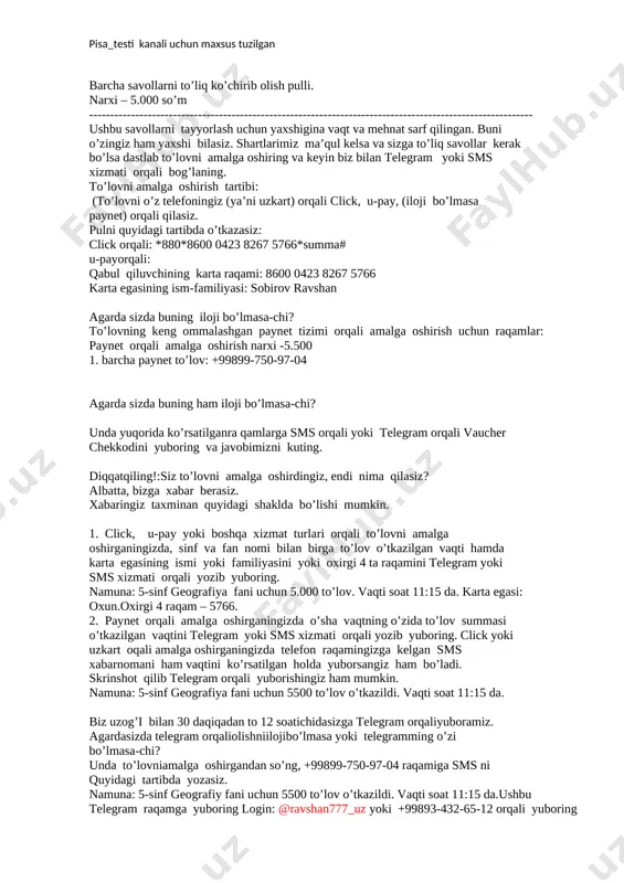 @yosh_ustozlar pisa 5 sinf geografiya - Page 3