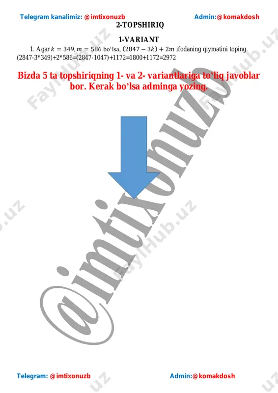 5-sinf matematika 2020 imtihon javoblari - Page 3