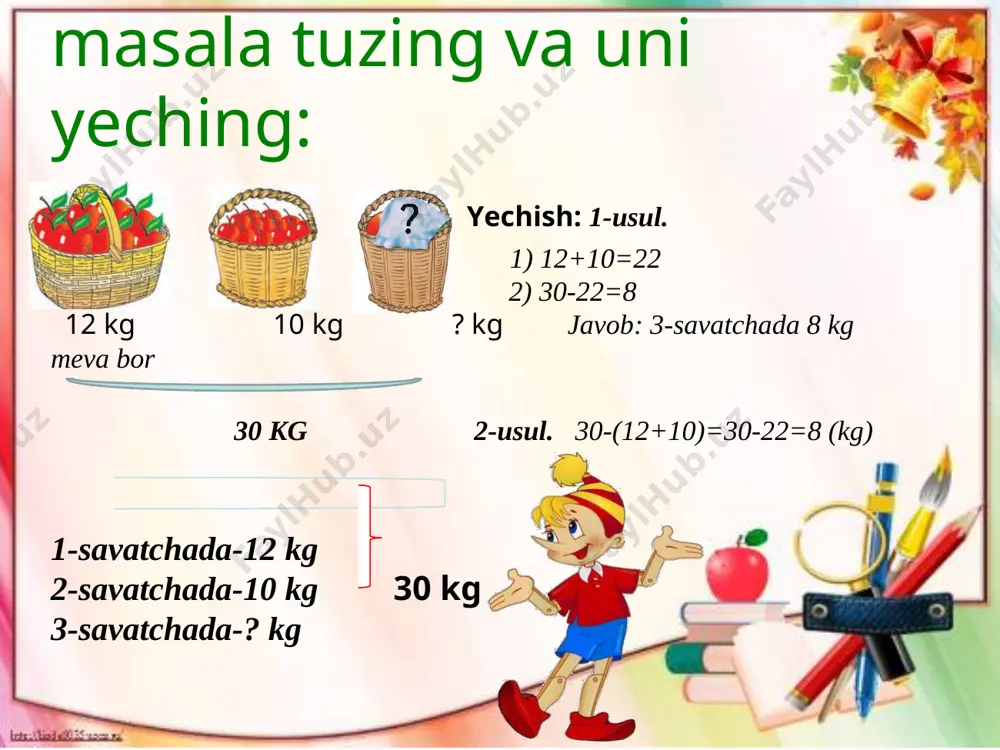 1-sinf matematika uychi tuman 15-maktab - Page 3