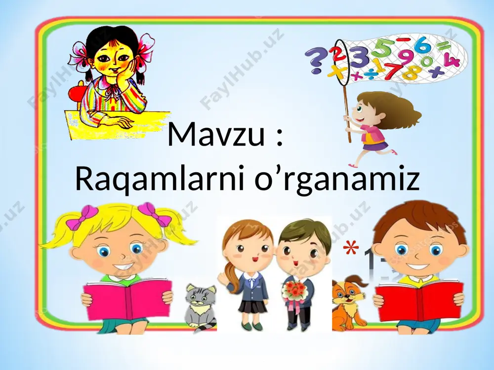 1-sinf raqamlarni o'rganamiz - Page 3
