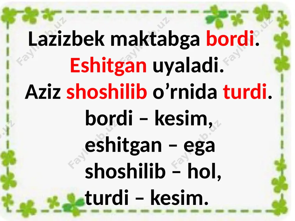 ona tili 4-chorak 3-sinf 23-dars @gulchehramirhomidovna - Page 3