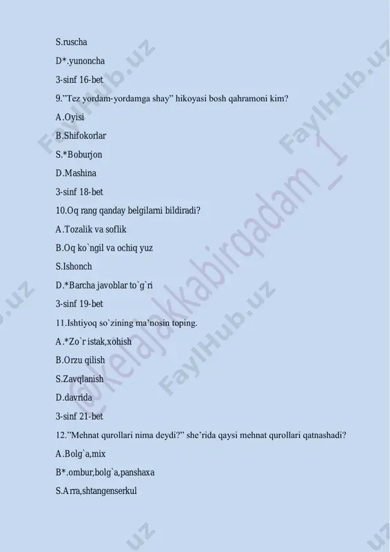 3-sinf o`qish savodxonligi xolisxon - Page 3