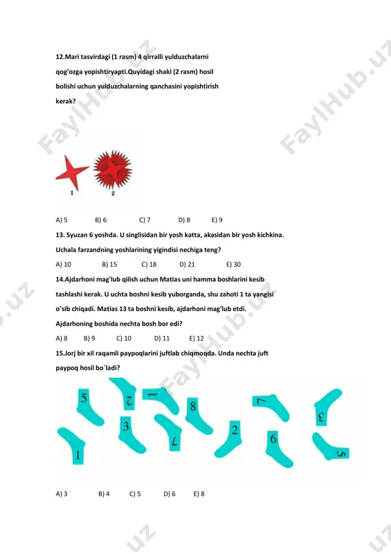 1, 2 va 3 sinflar uchun savollar - Page 3