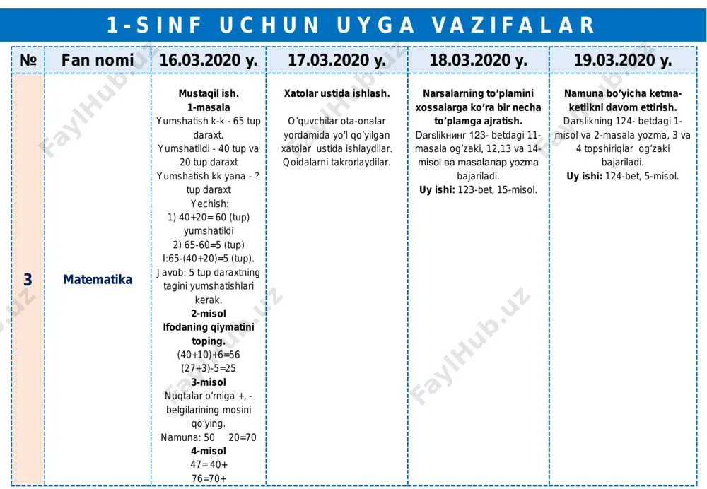 @yosh_ustozlar 1 sinf uyga vazifa - Page 3