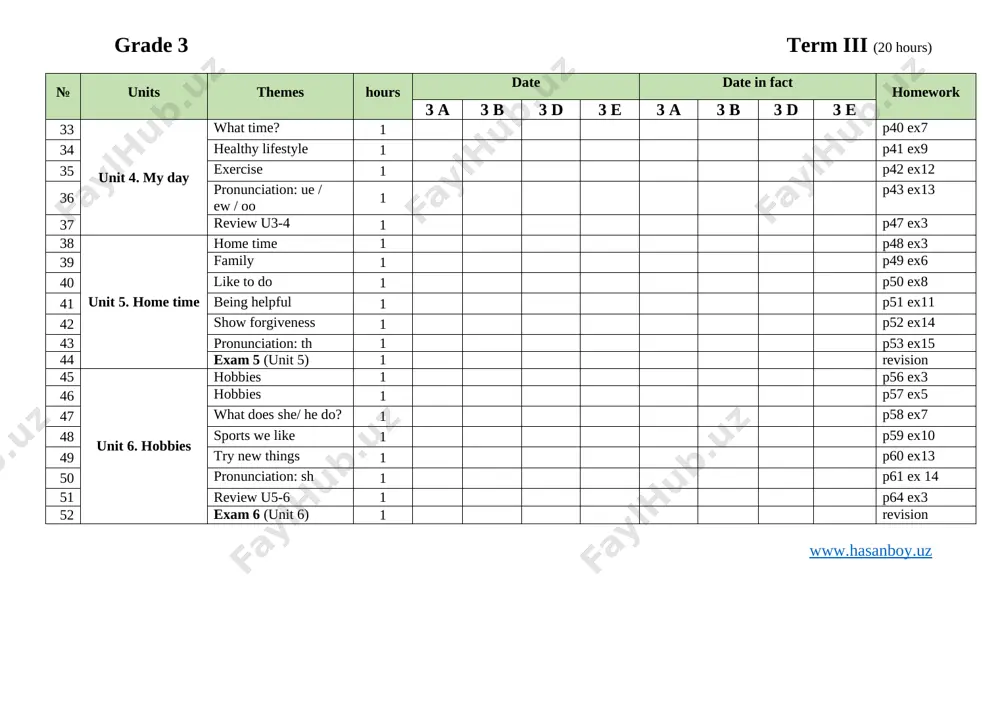 3-sinf ish reja 4talik - Page 3