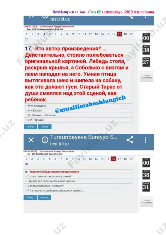 boshlang'ich ta'lim rus tili - Page 3