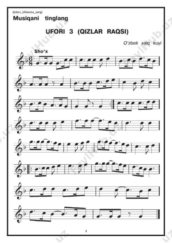 3-sinf musiqa 10.musiqaning ifoda vositalari+ - Page 3