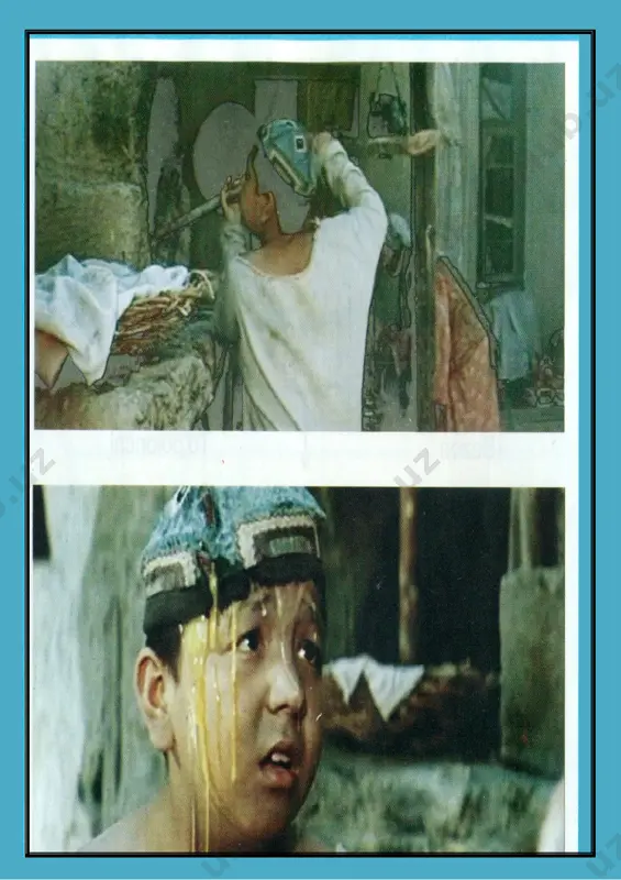 ’imdan boshqa pichoq qurib ketgan ekanmi? -tozi itingizning terisini shilayotgan edim, suyakka tegib sinib qoldi. -iyya ?-dedi boy .- tozining terisini mening dandon sopli pichog’imda shilasanlarmi, o’zing aytchi nimaga shildilaring? -shoshilib qoldikda , o’lib qolgandan keyin, bekor ketmasin deb terisini shilib oldik. -nima qilib o’ldi. -harom o’lgan otning go’shtini ko’p yeb qo’ygan ekan, bo’kib o’ldi. -harom o’lgan otning go’shti qayoqda ekan? -ha , o’zimizning to’riq qashqaning go’shtini yeb o’ldi-da, begona ot emas. boy alanglab qoldi. -hay-hay, bola og’zingga qarab gapir, to’riq qashqa o’ldi dedingmi?xo’sh, to’riq qashqa nima qilib o’ldi? -xomlik qilib o’ldi. -nimaga xomlik qiladi? -hech aravaga qo’shilmagan ekan , biz uni aravaga qo’shib , suv tashlagan edik, zoriqib o’ldi. -nima deyapsan, haromi, boshqa shuncha aravakash otlar turib, kelib-kelib mening birdan-bir boqib qo’ygan uloqchi otim bilan suv tashiysanlarmi, padarla’natilar? -ha, o’t tuishgandan keyin uning uloqchiligiga qarab o’tiradimi, duch kelganini qo’shib , ishqilib bir chelak bo’lsa ham suv tashiy beradi-da. boyning …