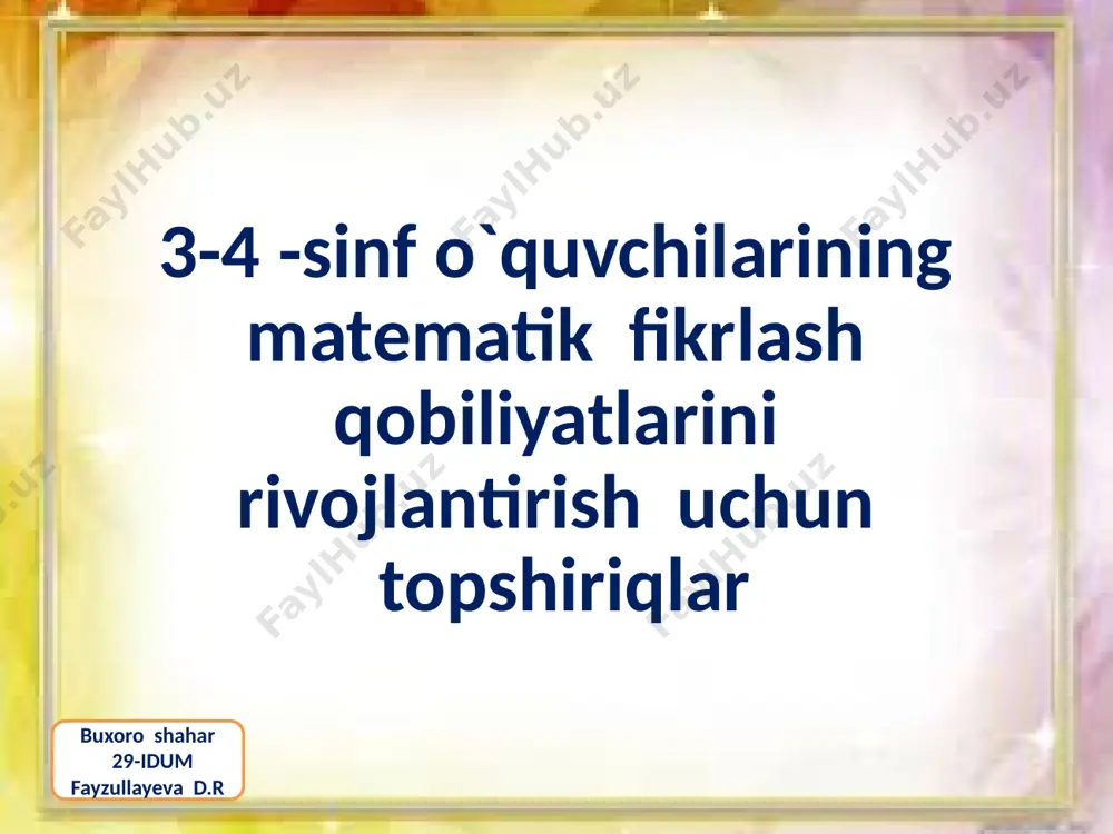 matematik fikrlash -buyuk ishlarning boshlanishidir - Page 3