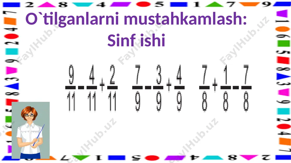 3-s.kasrlarni taqoslash.teng kasrlar.11-d - Page 3