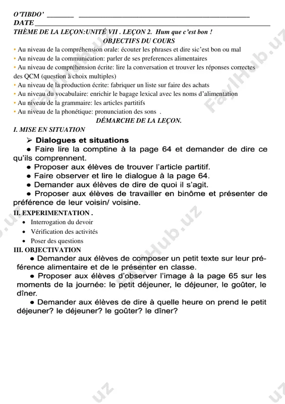 6-sinf fransuz tili iii-chorak - Page 3