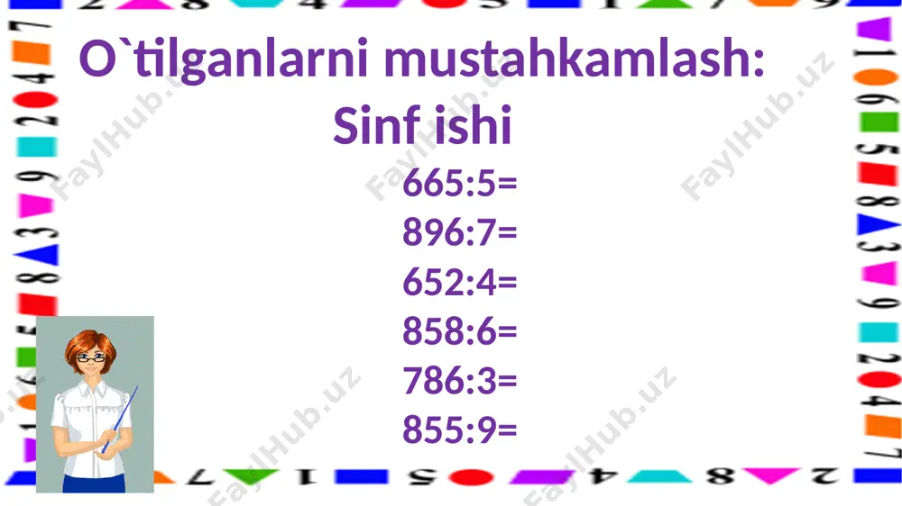 3-s.3xonalisonni 1 xonali songa bo`lish.11-m - Page 3