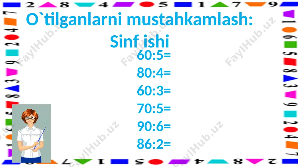 3-s.2xonali sonni 1 xonali songa bo`lish.3-m - Page 3