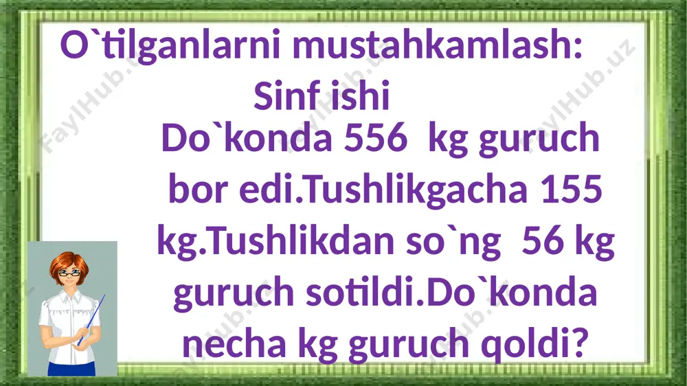 3-sinf.qo`shish va ayirishga doir masalalar.3-mavzu - Page 3