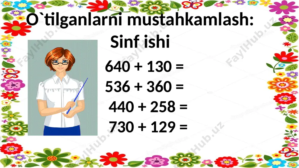 3-sinf.1000 ichida sonlarni qo`shish usullari,7-dars - Page 3