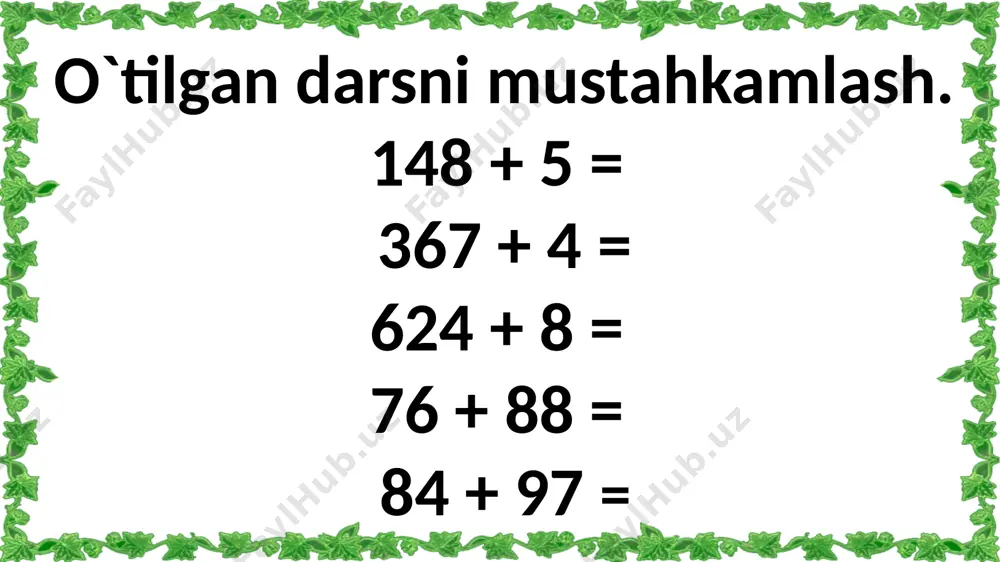 3-sinf.1000 ichida sonlarni qo`shish usullari,3-dars. - Page 3