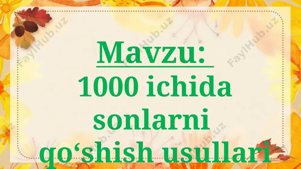 1000 ichida sonlarni qo`shish usullari - Page 3