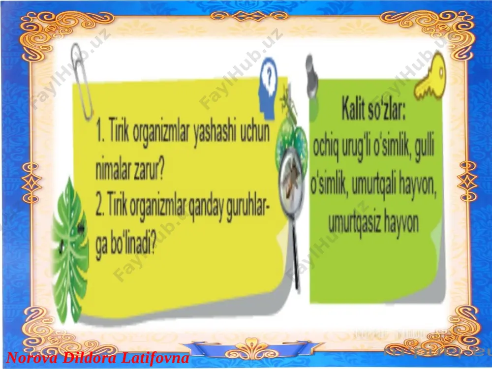 tabiiy fan tirik organizmlarning xilmaxilligi - Page 3