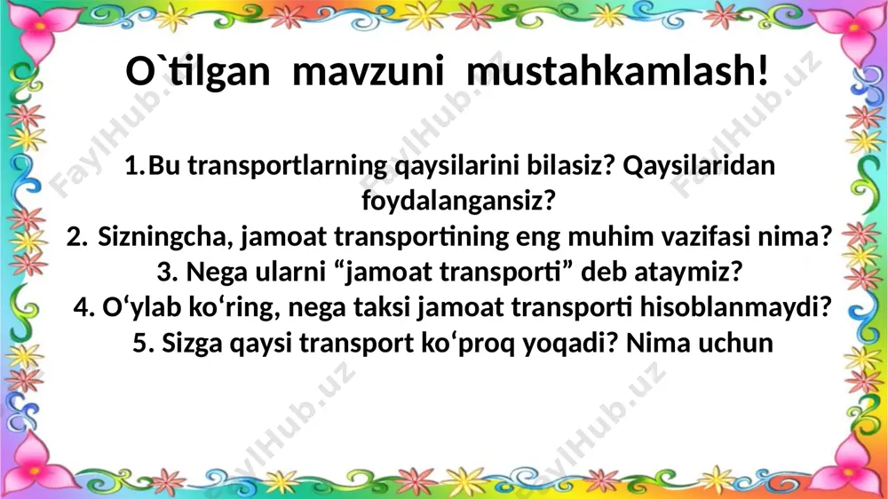 3-sinf.jamoat transporti.2-mavzu - Page 3
