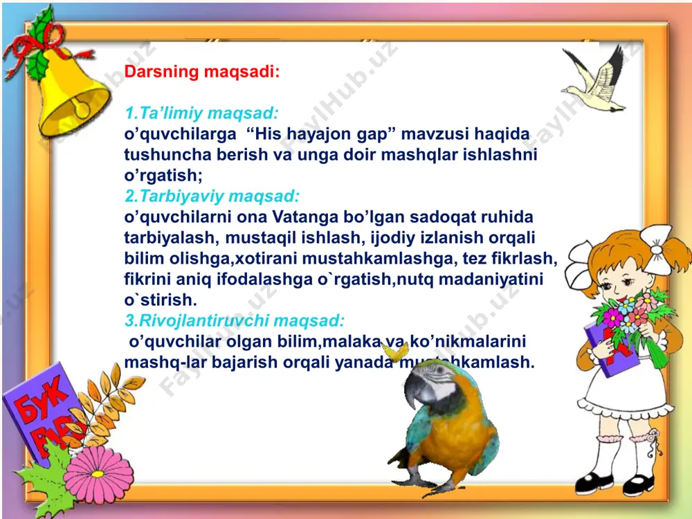 3-sinf ona tili his hayajon gap - Page 3