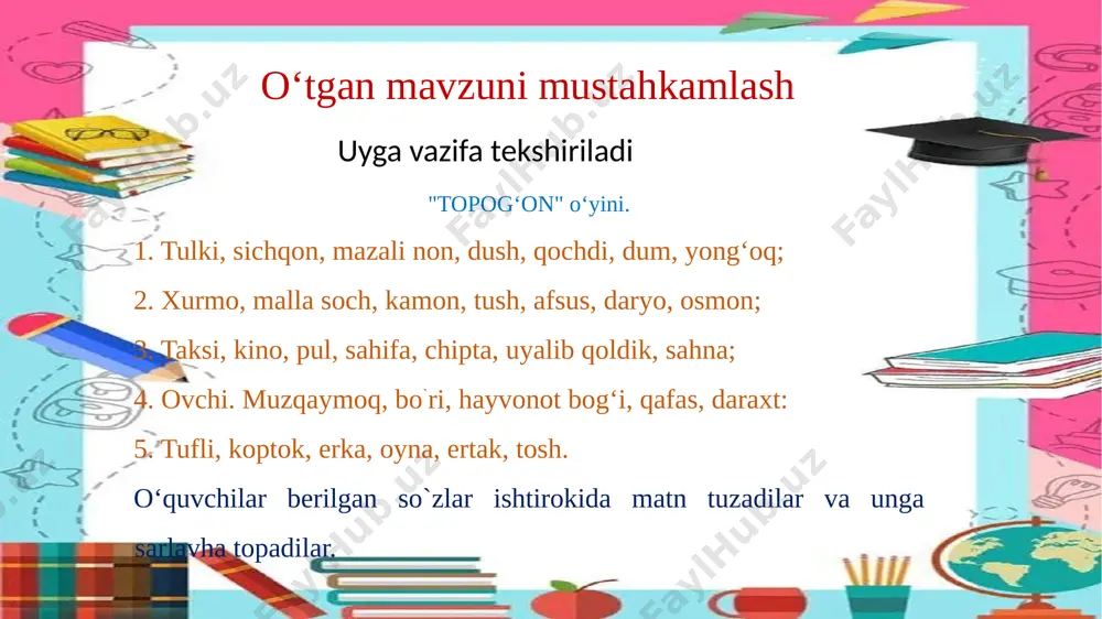 ona tili nazorat ishi 3 sinf - Page 3