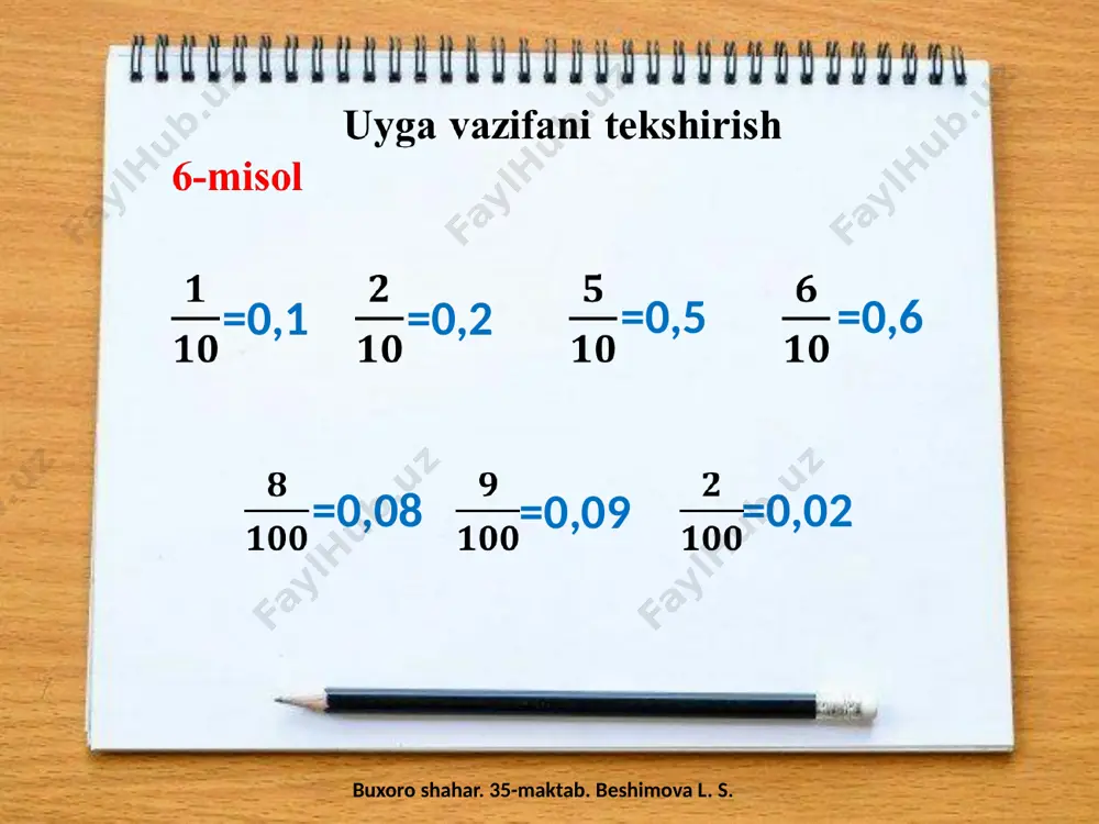 matematika fanidan ishlanma - Page 3