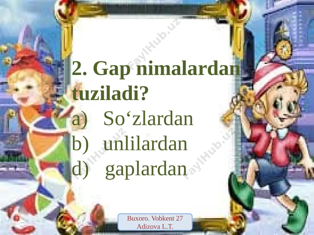 ona tili 1-chorak. 3-sinf - Page 3