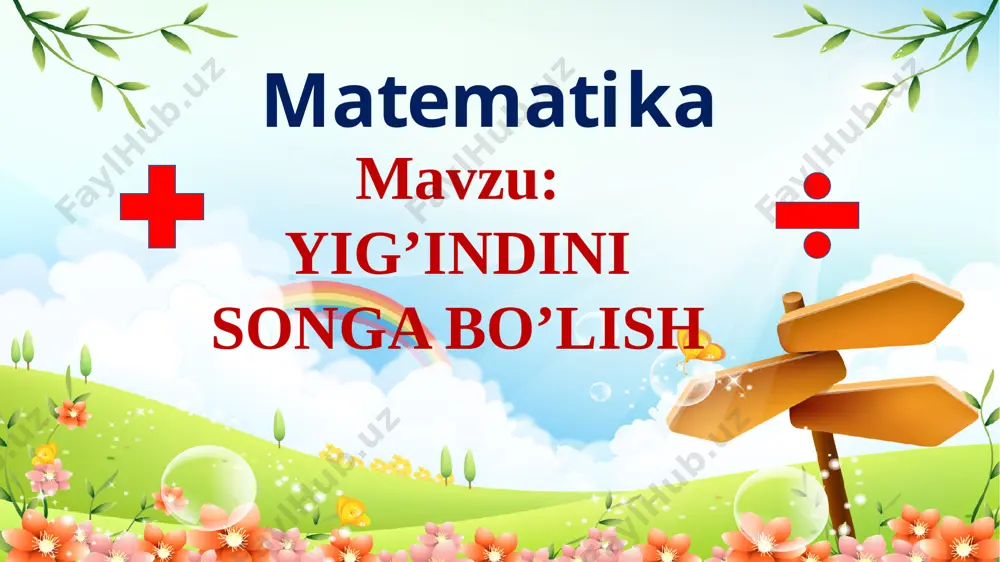 mamatova yig'indini songa bo'lish - Page 3