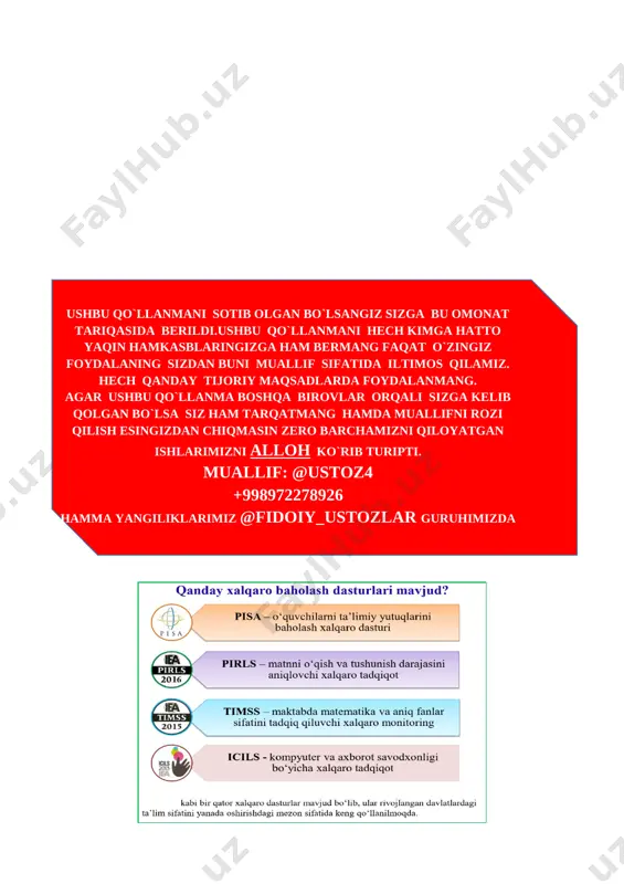 chi qo‘shimchalar 1 32. so‘z turkumlari 1 33. otlarning ma’no turlari 1 34. kim? nima? so‘roqlariga javob bo‘ladigan otlar 1 35. hayvon va parranda nomlarini bildirgan otlar 1 36. ko'plikdagi otlarning imlosi 1 37. otlarda birlik va ko‘plik 1 38. birlik va ko‘plikdagi otlarni farqlash. 1 39. birlikdagi otlardan ko‘plikdagi otlarni hosil qilish 1 40. ot yasovchi qo‘shimchalar 1 41. yasama otlarning imlosi 1telgram orqali @mehmonlarga telefon nomer 99-427-89-26 42. yasama otlarning imlosi 1 43. sifat 1 44. sifatning otga bog‘lanishi 1 45. sifatning shaxs va narsalar bclgisini bildirish 1 46. sifat yasovchi qo‘shimchalar 1 47. yasama sifatlar 1 48. sonning turlari 1 49. fe’l haqida ma’lumot 1 50. fe’lning so‘roqlar 1 51. yaqin ma’noli fe’llar 1 52. fe’l ma’nolari ustida ishlash 1 53. fe’llarning talaffuzi va imlosi 1 54. bo‘lishli va bo‘lishsiz fe’llar 1 55. fe’l yasovchi qo‘shimchalar 1 56. rasm asosida kichik matn yozish va tahlili 1 57. …