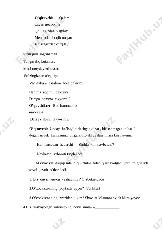 3 sinf ona tili tovushlar va harflar 1-chorak - Page 3