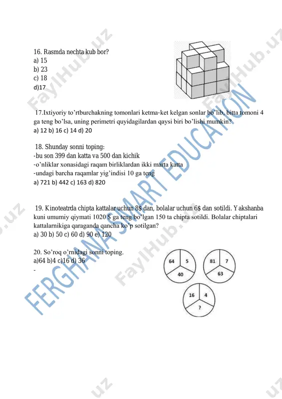 3-test 3-4 sinf uchun 18.12.20 - Page 3